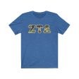 Zeta Tau Alpha Printed Letters | Camouflage T-Shirt Hot on Sale