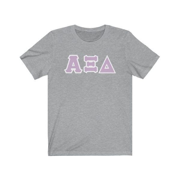 AXiD Print Letters | Loyal Lavender & White Border T-Shirt Sale