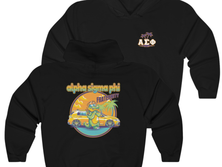 Alpha Sigma Phi Graphic Hoodie | Cool Croc For Cheap