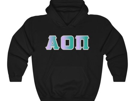 Alpha Omicron Pi Printed Letters | Antarctica Hoodie Online now