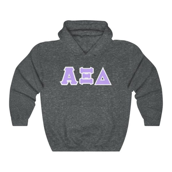 AXiD Printed Letters | Light Purple & White Border Hoodie Online Sale