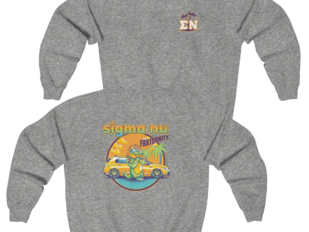 Sigma Nu Graphic Crewneck Sweatshirt | Cool Croc Fashion