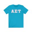 Alpha Sigma Tau Printed Letters | Pastel Tie-Dye T-Shirt For Sale