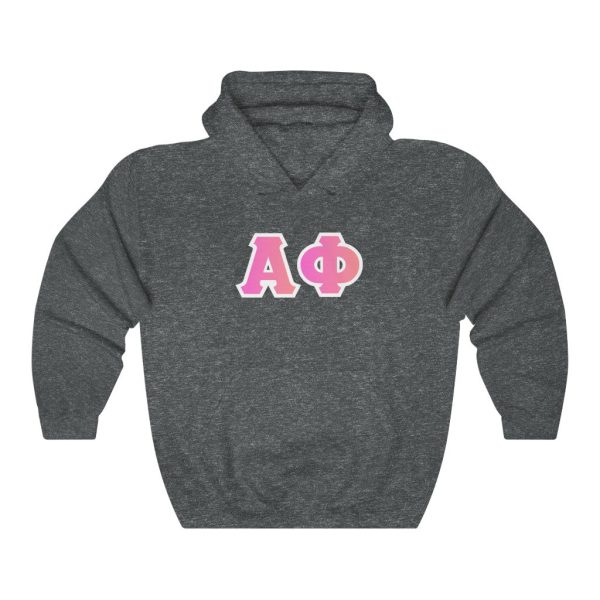 Alpha Phi Printed Letters | Bubble Gum Hoodie Cheap