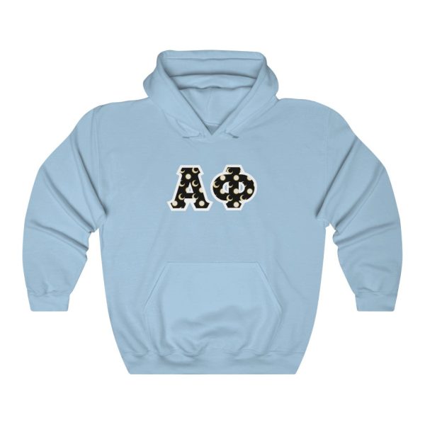 Alpha Phi Printed Letters | Sun and Moon Hoodie For Discount