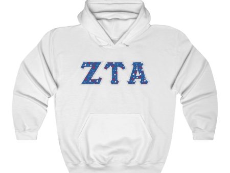 ZTA Printed Letters | USA Stars Hoodie Cheap