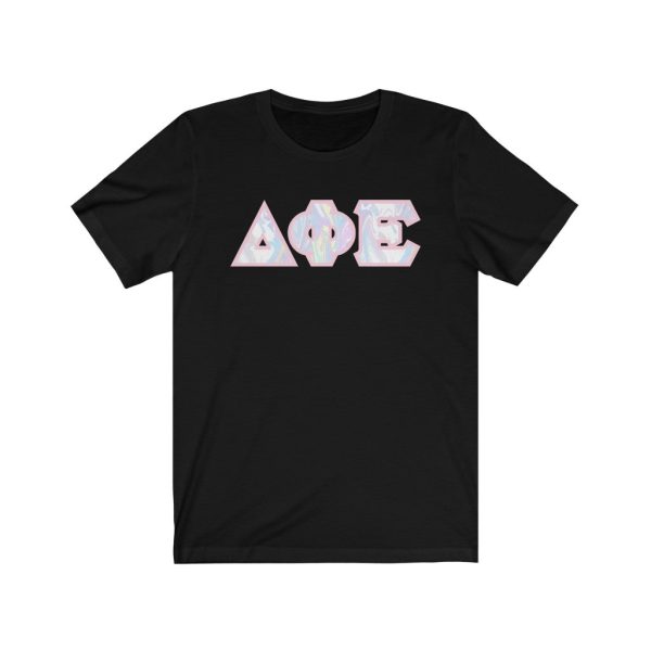 Delta Phi Epsilon Printed Letters | Pastel Tie-Dye T-Shirt Supply