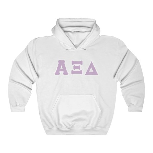 AXiD Print Letters | Loyal Lavender & White Border Hoodie For Sale