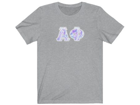 Alpha Phi Printed Letters | Cotton Candy Tie-Dye T-Shirt Cheap