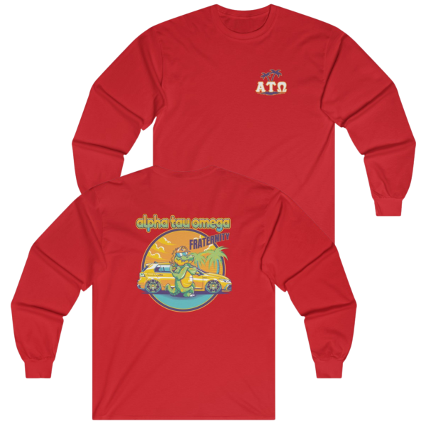 Alpha Tau Omega Graphic Long Sleeve | Cool Croc Cheap