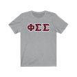 Phi Sigma Sigma Printed Letters | Buffalo Plaid T-Shirt Online Hot Sale