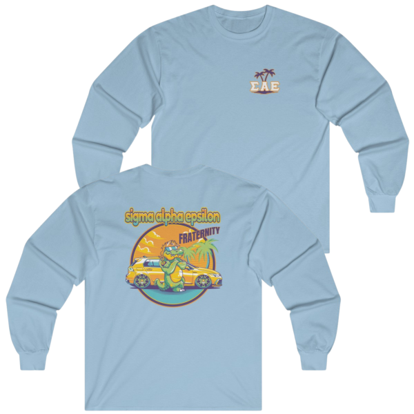 Sigma Alpha Epsilon Graphic Long Sleeve | Cool Croc Hot on Sale