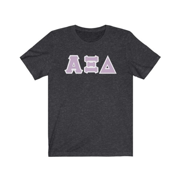 AXiD Print Letters | Loyal Lavender & White Border T-Shirt Sale