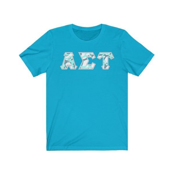 Alpha Sigma Tau Printed Letters | Under the Sea T-Shirt For Sale