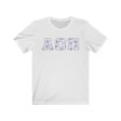 Alpha Omicron Pi Printed Letters | Bayside White T-Shirt Discount