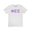 Phi Sigma Sigma Printed Letters | Flora T-Shirt Online