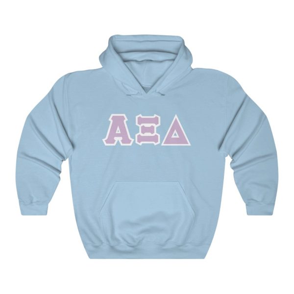 AXiD Print Letters | Loyal Lavender & White Border Hoodie For Sale