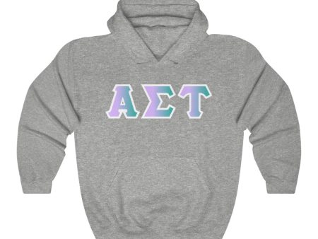 Alpha Sigma Tau Printed Letters | Antarctica Hoodie Discount