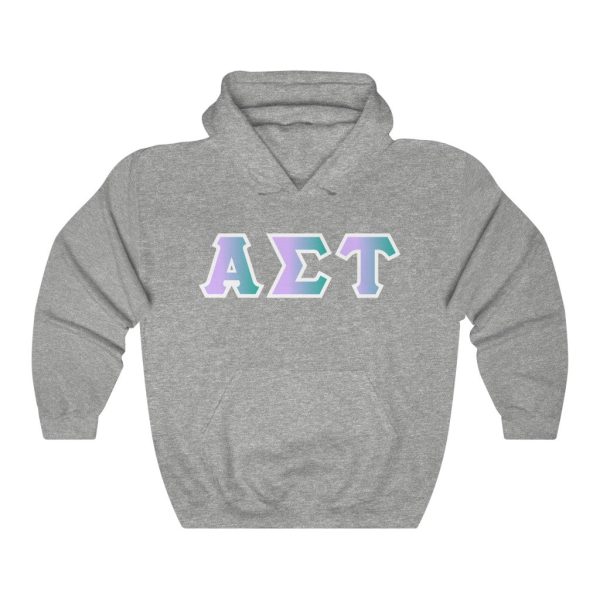 Alpha Sigma Tau Printed Letters | Antarctica Hoodie Discount