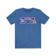 Zeta Tau Alpha Printed Letters | Galaxy T-Shirt Online Hot Sale