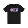 Phi Sigma Sigma Printed Letters | Flora T-Shirt Online