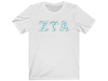 Zeta Tau Alpha Printed Letters | Under the Sea T-Shirt Supply