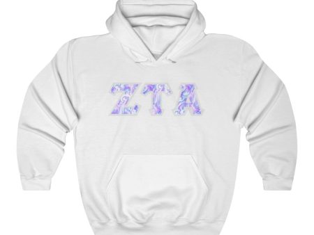 ZTA Printed Letters | Cotton Candy Tie-Dye Hoodie For Sale