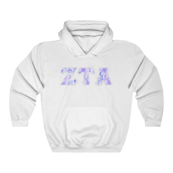 ZTA Printed Letters | Cotton Candy Tie-Dye Hoodie For Sale