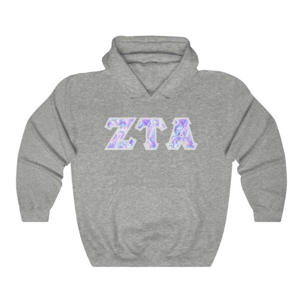 ZTA Printed Letters | Cotton Candy Tie-Dye Hoodie For Sale