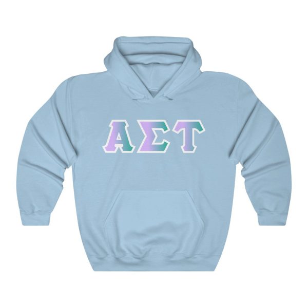 Alpha Sigma Tau Printed Letters | Antarctica Hoodie Discount