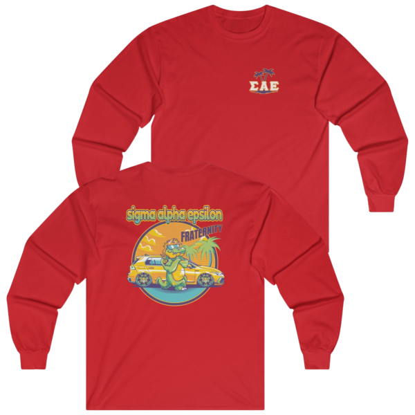 Sigma Alpha Epsilon Graphic Long Sleeve | Cool Croc Hot on Sale