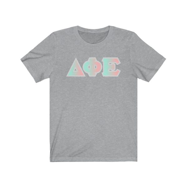 Delta Phi Epsilon Printed Letters | Dreams T-Shirt Sale