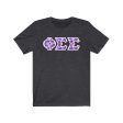 Phi Sigma Sigma Printed Letters | Flora T-Shirt Online