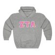 ZTA Printed Letters | Bubble Gum Hoodie Online Sale