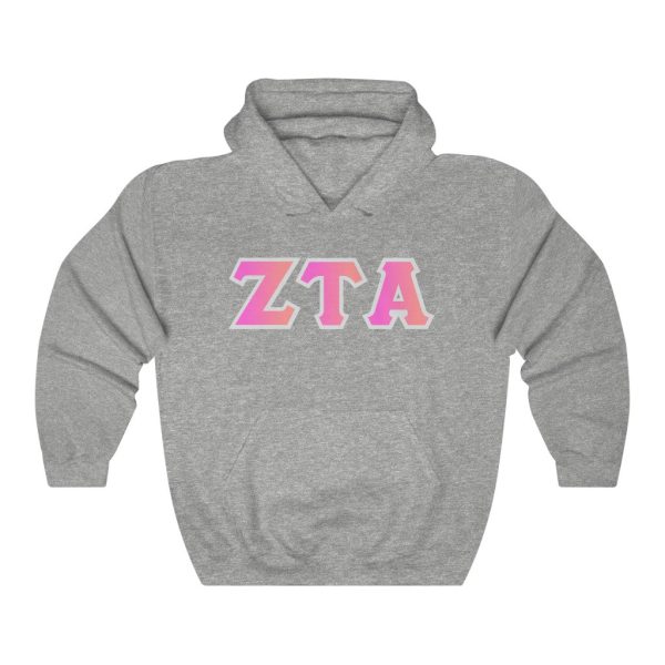 ZTA Printed Letters | Bubble Gum Hoodie Online Sale