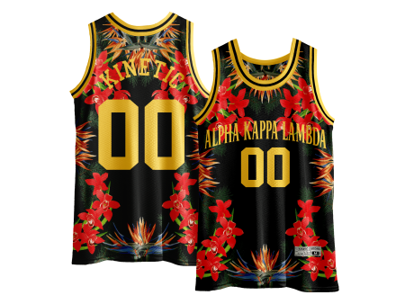 Alpha Kappa Lambda - Orchid Paradise Basketball Jersey Supply