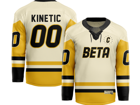 Beta Theta Pi - Golden Cream Hockey Jersey Sale