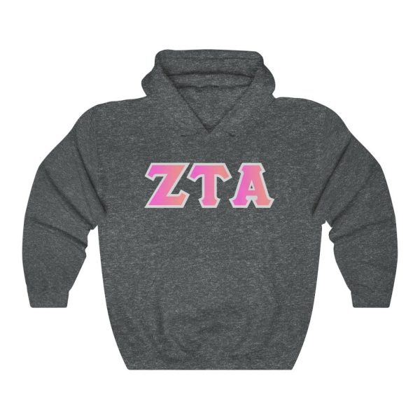 ZTA Printed Letters | Bubble Gum Hoodie Online Sale