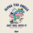 Alpha Tau Omega Graphic Crewneck Sweatshirt | Alligator Skater For Cheap