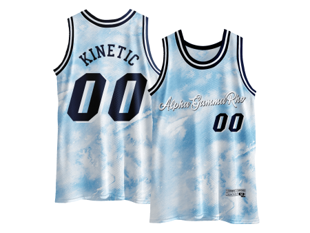 Alpha Gamma Rho - Blue Sky Basketball Jersey Cheap