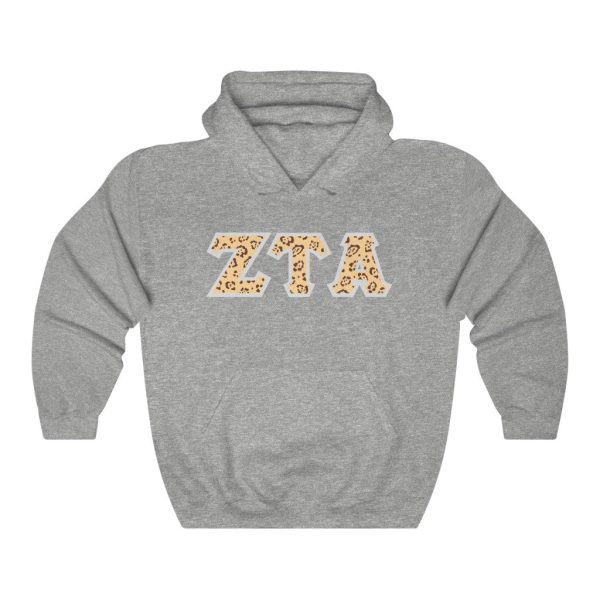 ZTA Printed Letters | Leopard Print Hoodie For Sale