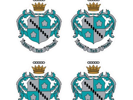 Zeta Tau Alpha Crest Sticker Sheet Cheap