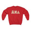 AXiD Printed Letters | Nova Plaid Crewneck Hot on Sale