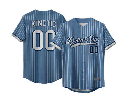 Delta Sigma Phi - Blue Shade Baseball Jersey on Sale