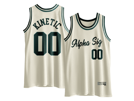 Alpha Sigma Phi - Buttercream Basketball Jersey Fashion