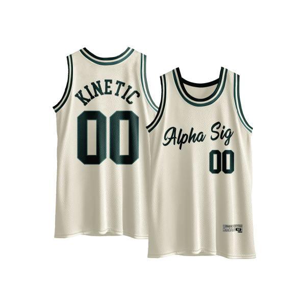 Alpha Sigma Phi - Buttercream Basketball Jersey Fashion