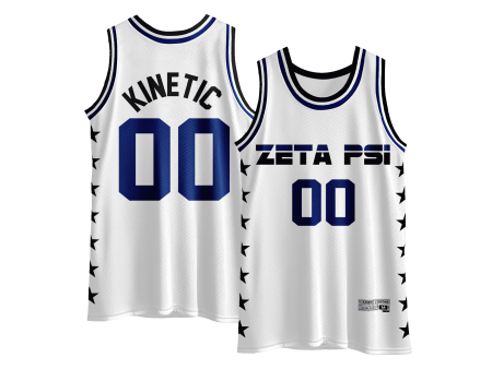 Zeta Psi - Black Star Basketball Jersey Cheap