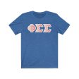 Phi Sigma Sigma Printed Letters | Peach Sunrise T-Shirt Online