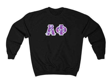 Alpha Phi Printed Letters | Flora Crewneck Hot on Sale