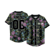 Tau Kappa Epsilon - Midnight Bloom Baseball Jersey Fashion